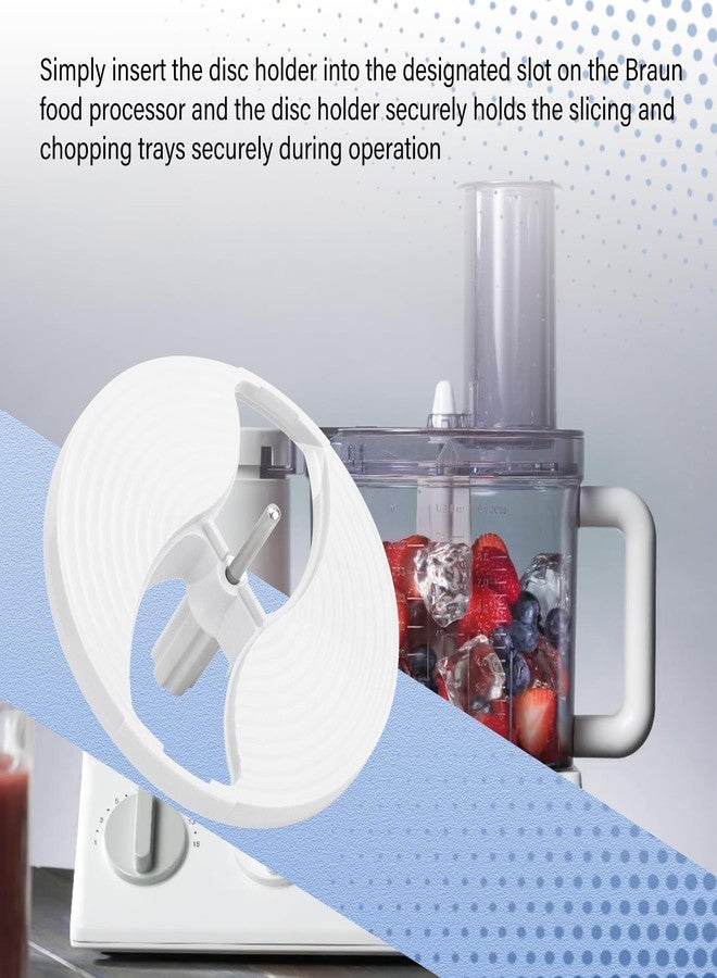 Pokin 7051-145 Food Processor Disc Holder for Braun Disc holder, insert carrier fits Braun models K600 K650 K700 K750 FP3010 FP3020 FX3030WH food Processor Parts & Accessories Easy to Use & Long - Image 4